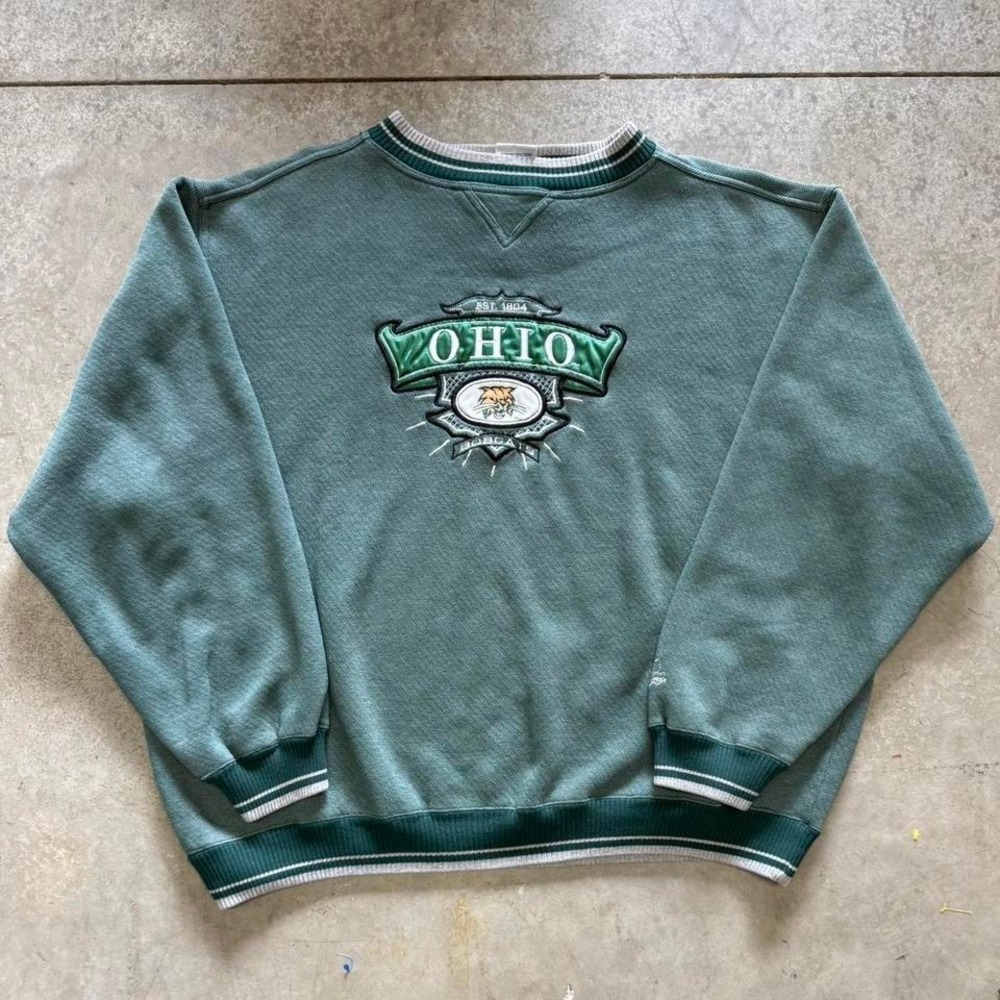Ohio University Vintage 90s College Crewneck Sweatshirt Sz XL